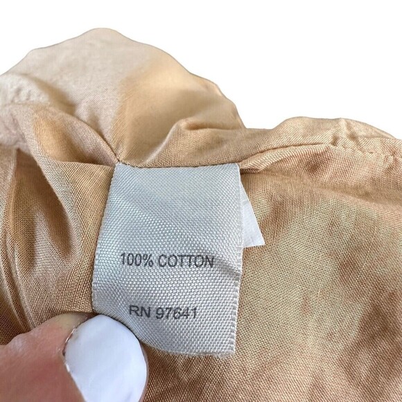 J.Jill Ginger 100% Cotton Boho Embroidered Lined Blazer Jacket Size 12 p Tan - Picture 16 of 16